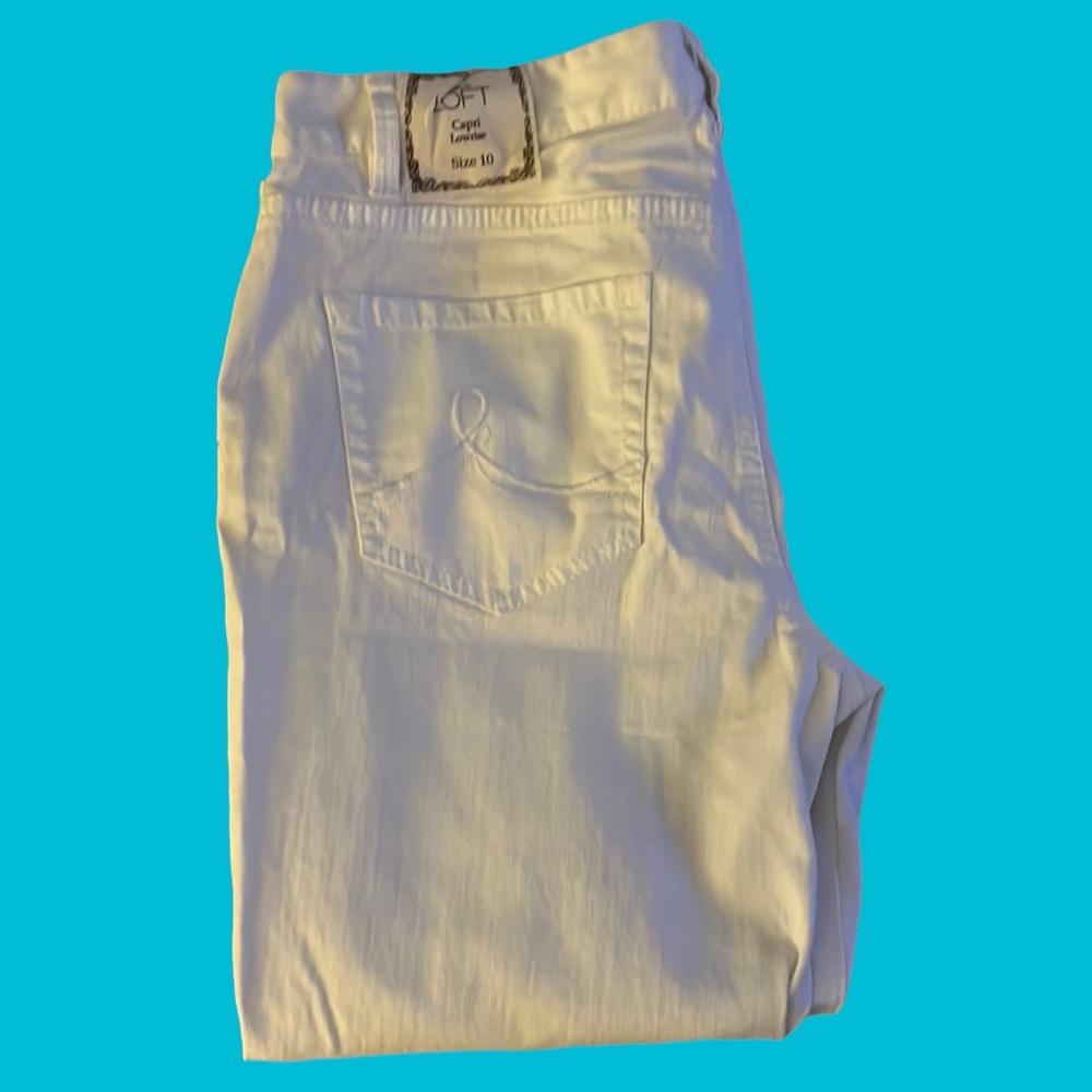NWT Loft Pure White Jean Capri Pants! Absolutely Perfect💥💥